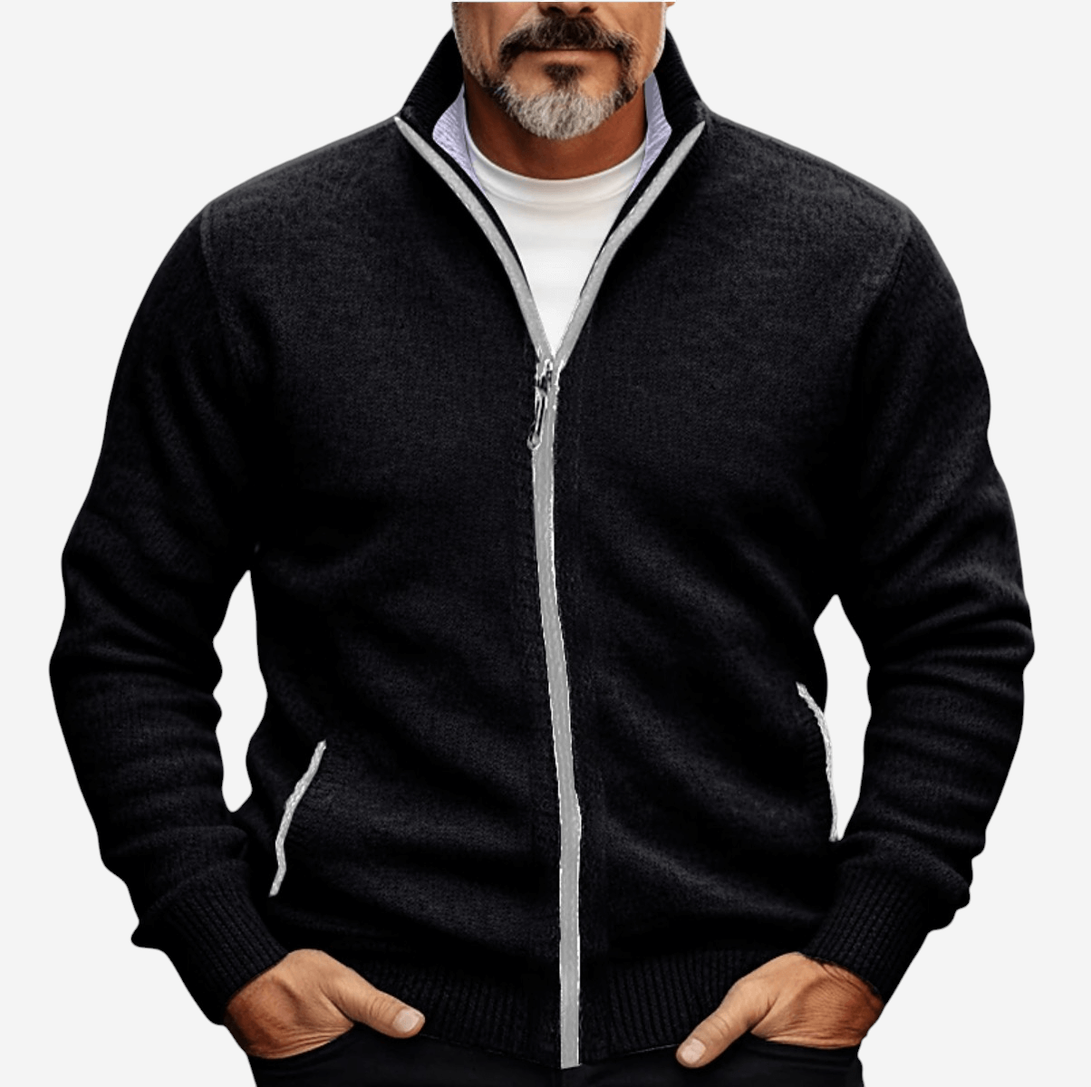 Adam | Full-Zip Knit Cardigan for Men