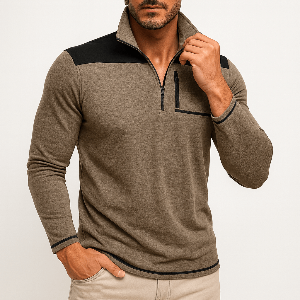 John | Half-Zip Casual Shirt for Men