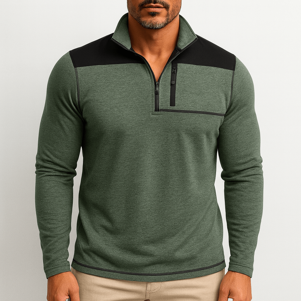John | Half-Zip Casual Shirt for Men