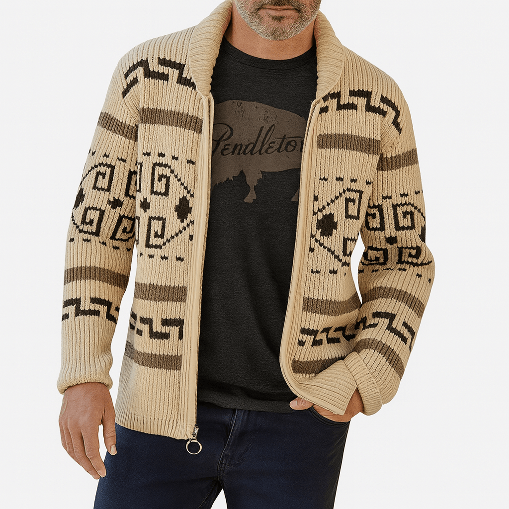 Mike | Knit Zip-Up Cardigan for Men