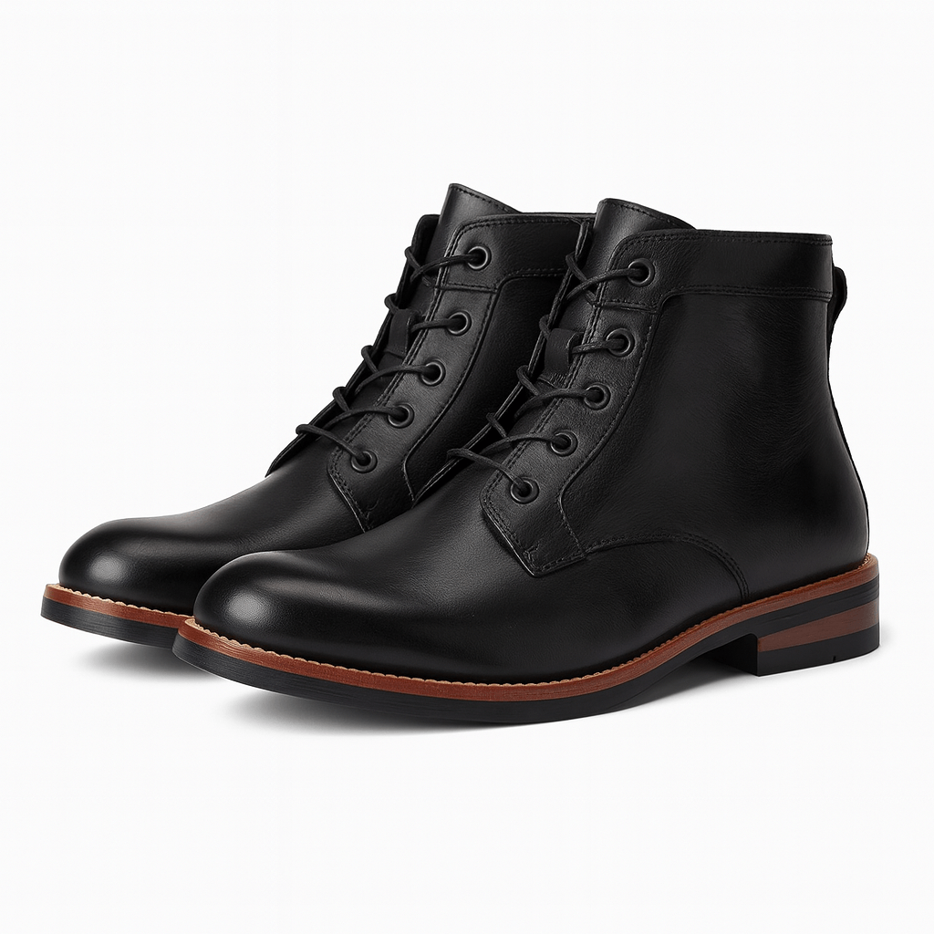 Alex | Elegant Leather Lace-Up Boots
