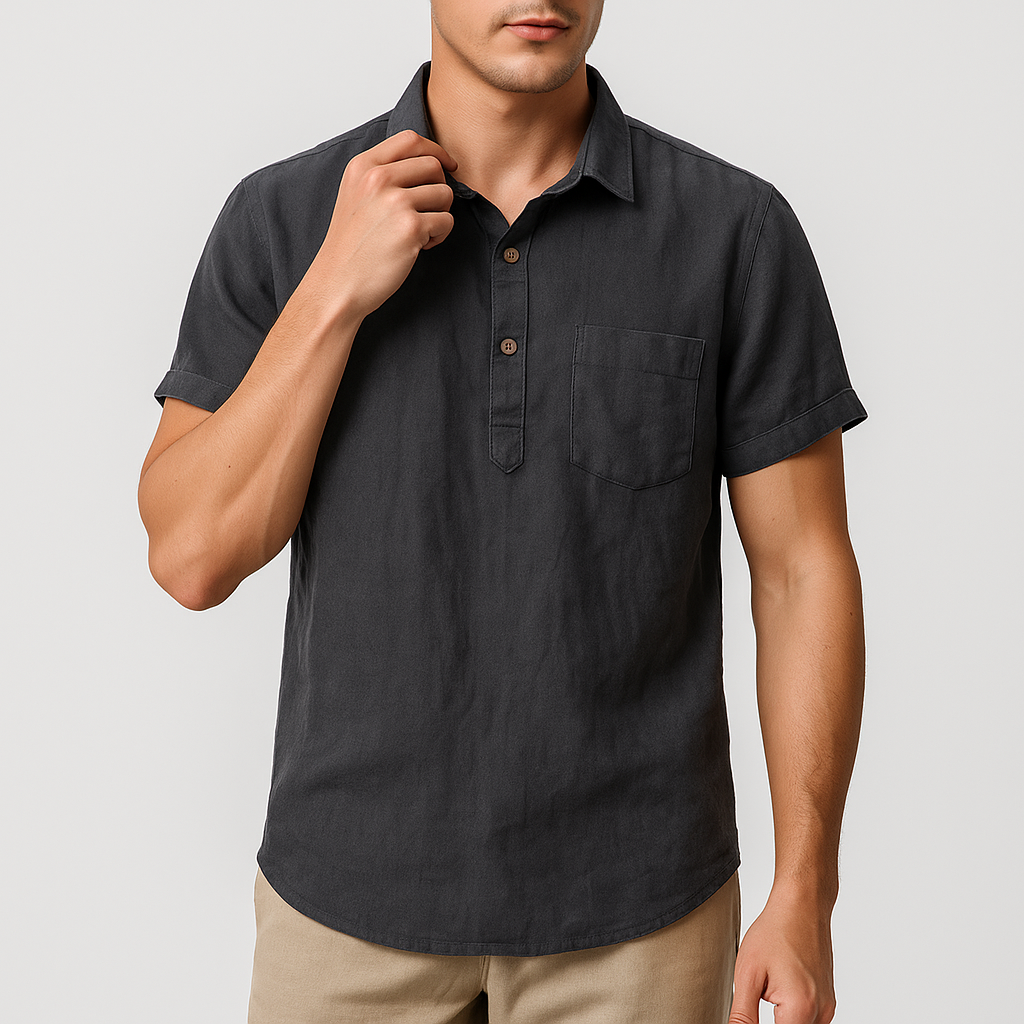 Luke | Classic Linen Polo Shirt for Men