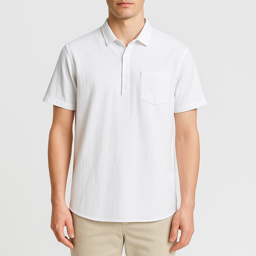Luke | Classic Linen Polo Shirt for Men