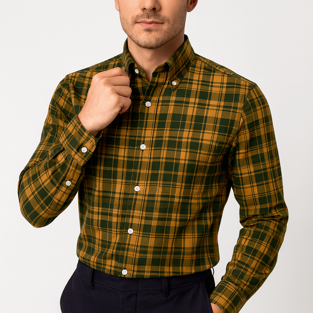 Matt | Plaid Button-Down Shirt for Men