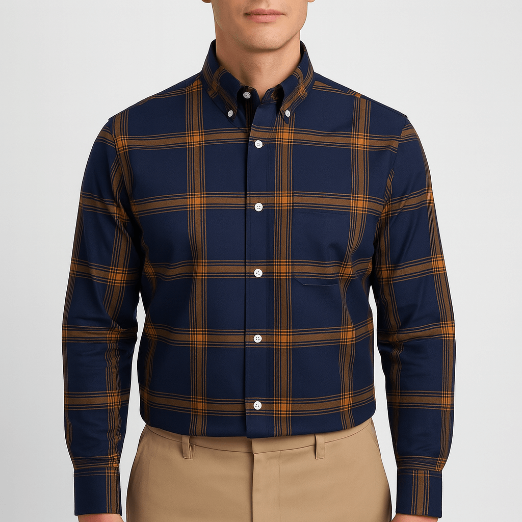 Matt | Plaid Button-Down Shirt for Men