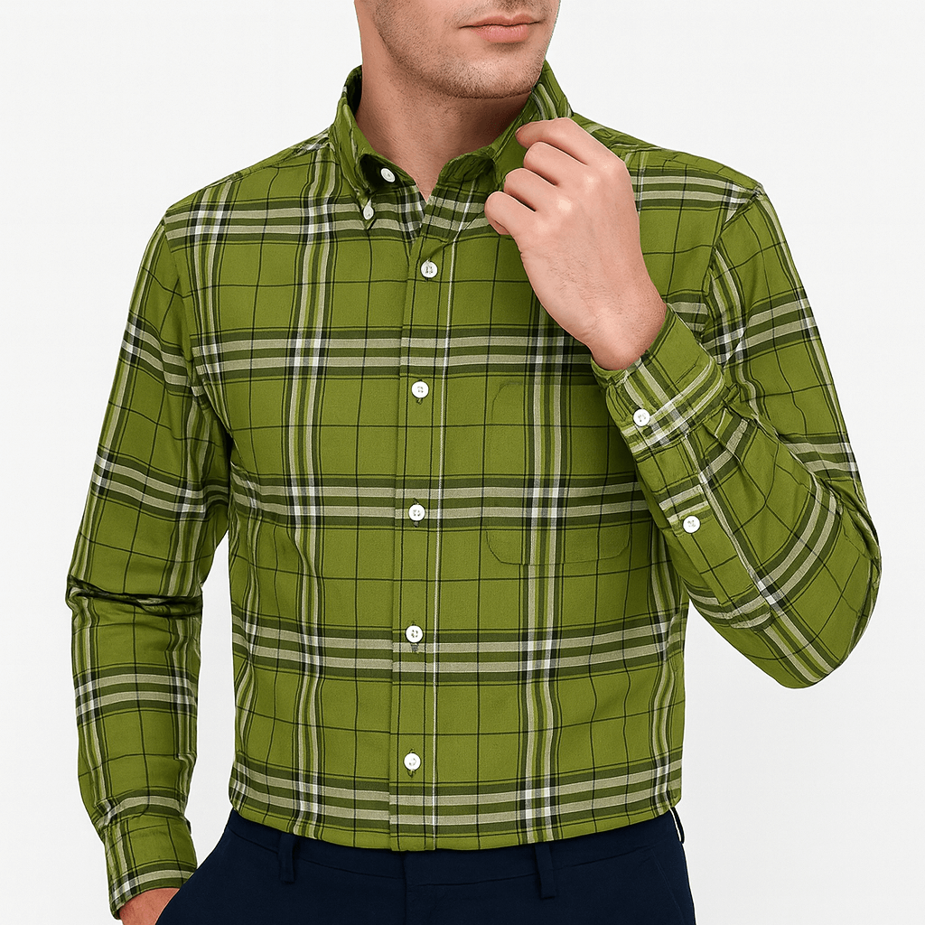 Matt | Plaid Button-Down Shirt for Men