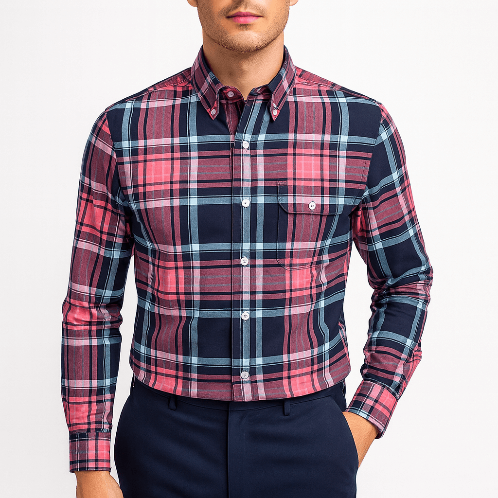 Matt | Plaid Button-Down Shirt for Men