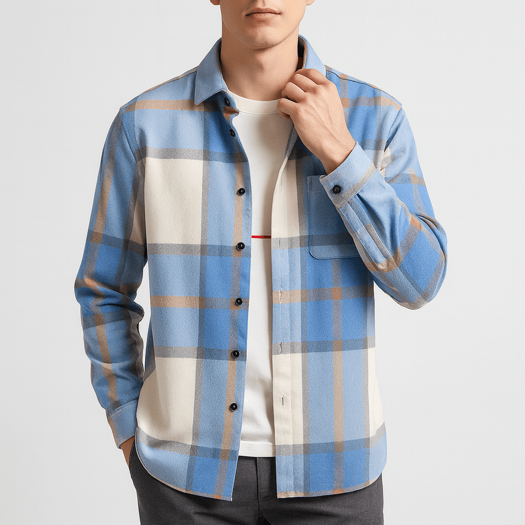 Tom | Plaid Cotton Shirt for Men