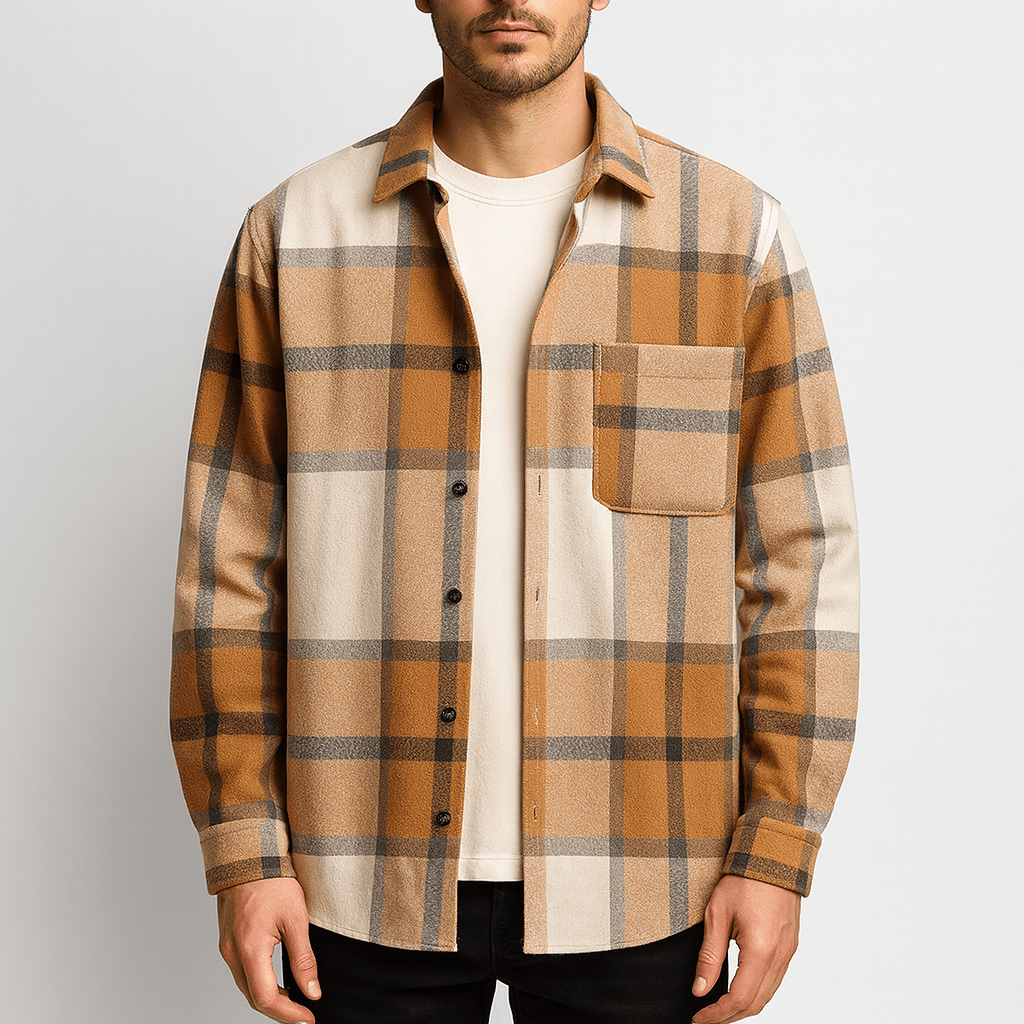 Tom | Plaid Cotton Shirt for Men
