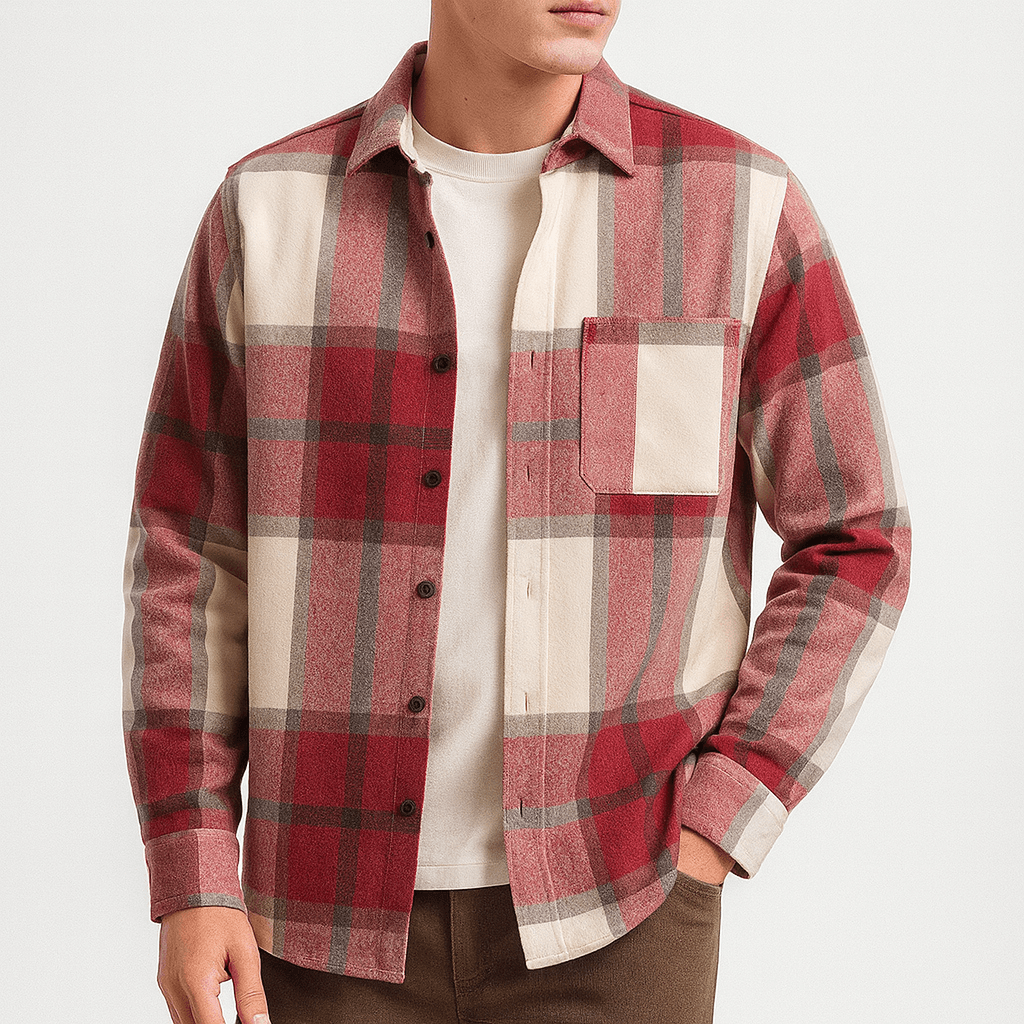 Tom | Plaid Cotton Shirt for Men
