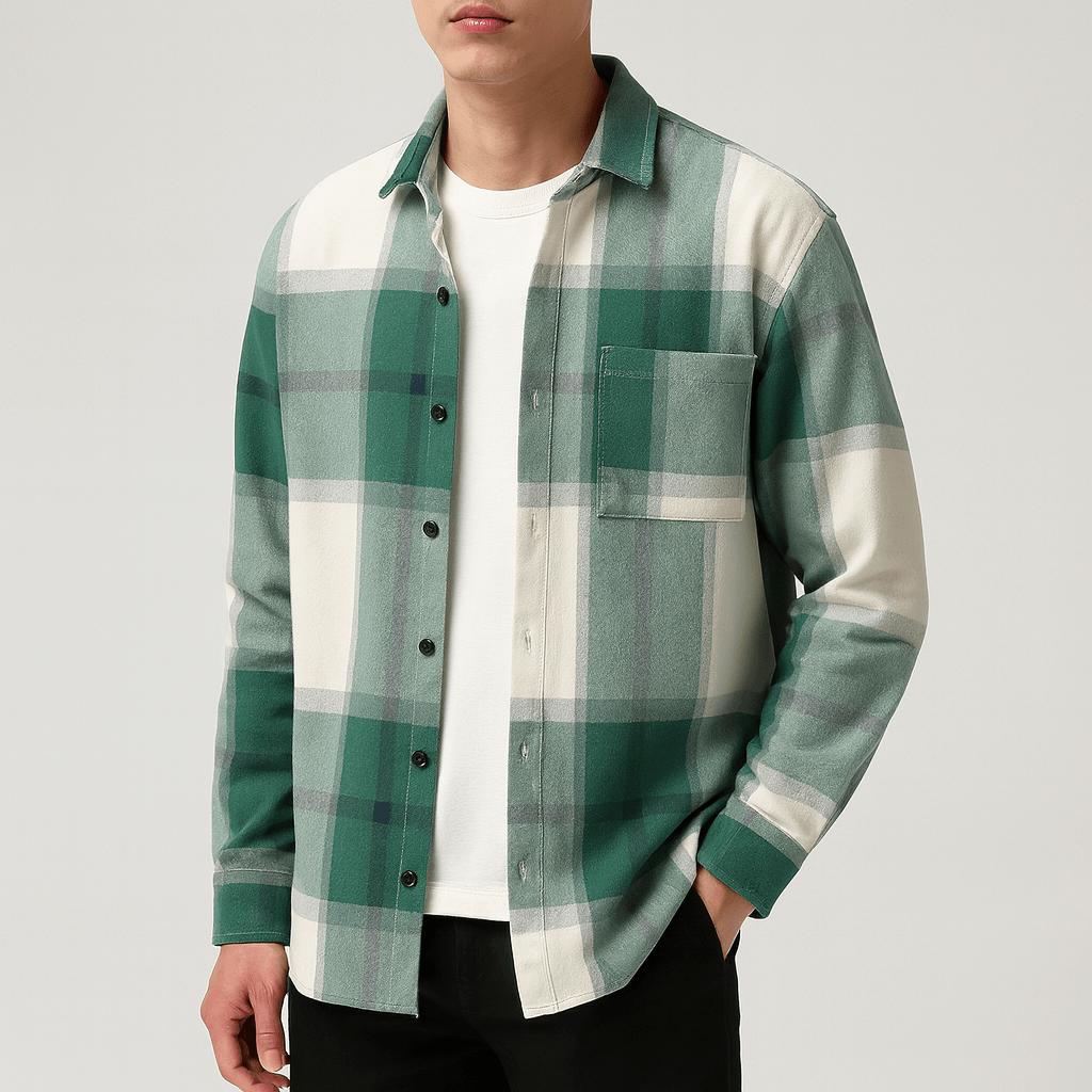 Tom | Plaid Cotton Shirt for Men