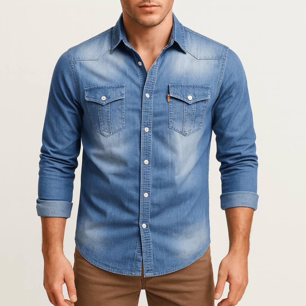 Mike | Casual Pocket Front Men's Shirt