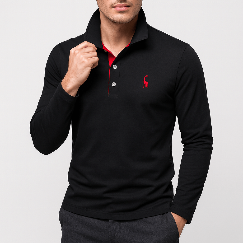 Chris | Elegant Polo Knit Sweater for Men