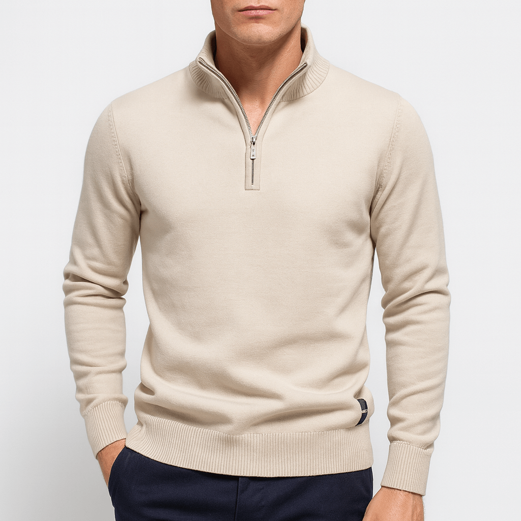 Tom | Quarter-Zip Slim Fit Sweater for Men