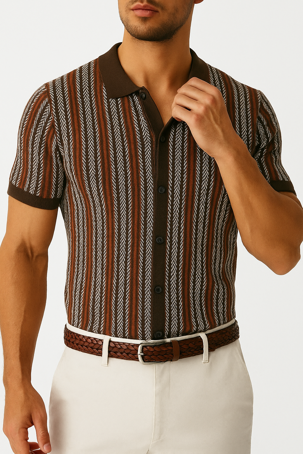 Jake | Vintage Stripe Polo Shirt for Men
