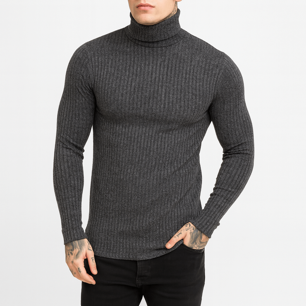 Josh | Ribbed Turtleneck Sweater for Men