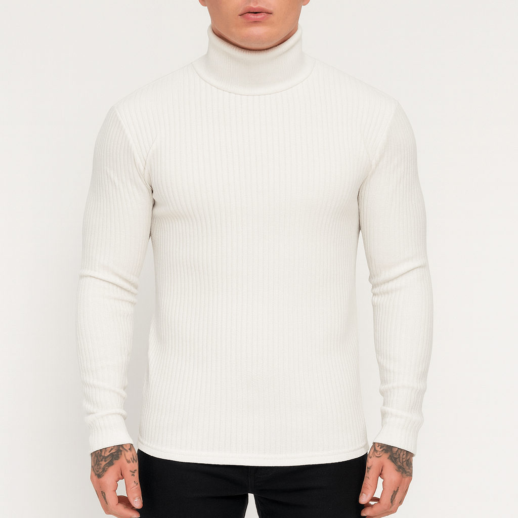 Josh | Ribbed Turtleneck Sweater for Men