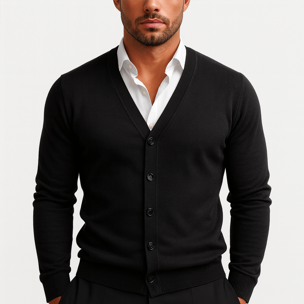Ryan | Slim Fit V-Neck Knit Cardigan