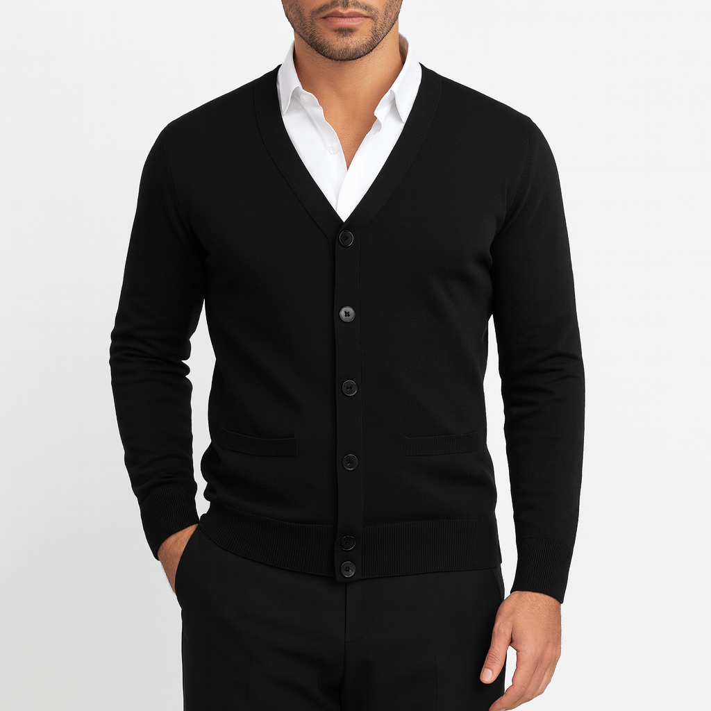 Adam | Slim Fit V-Neck Cardigan for Men