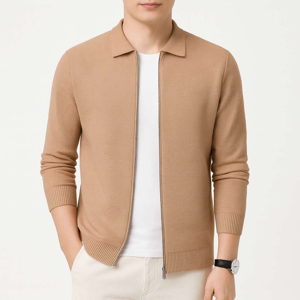 Ben | Slim Fit Wool Cardigan for Men