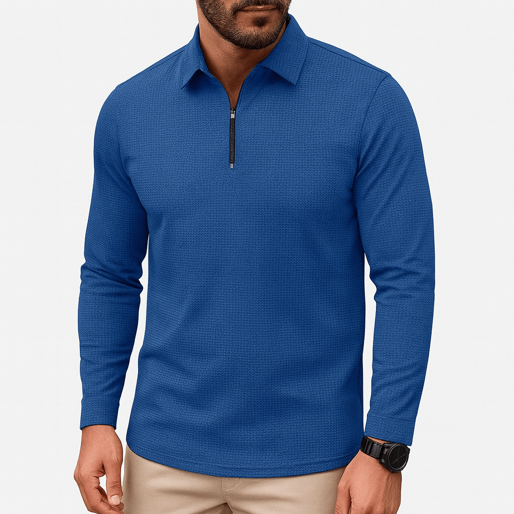 Alex | Slim Fit Zip-Up Shirt