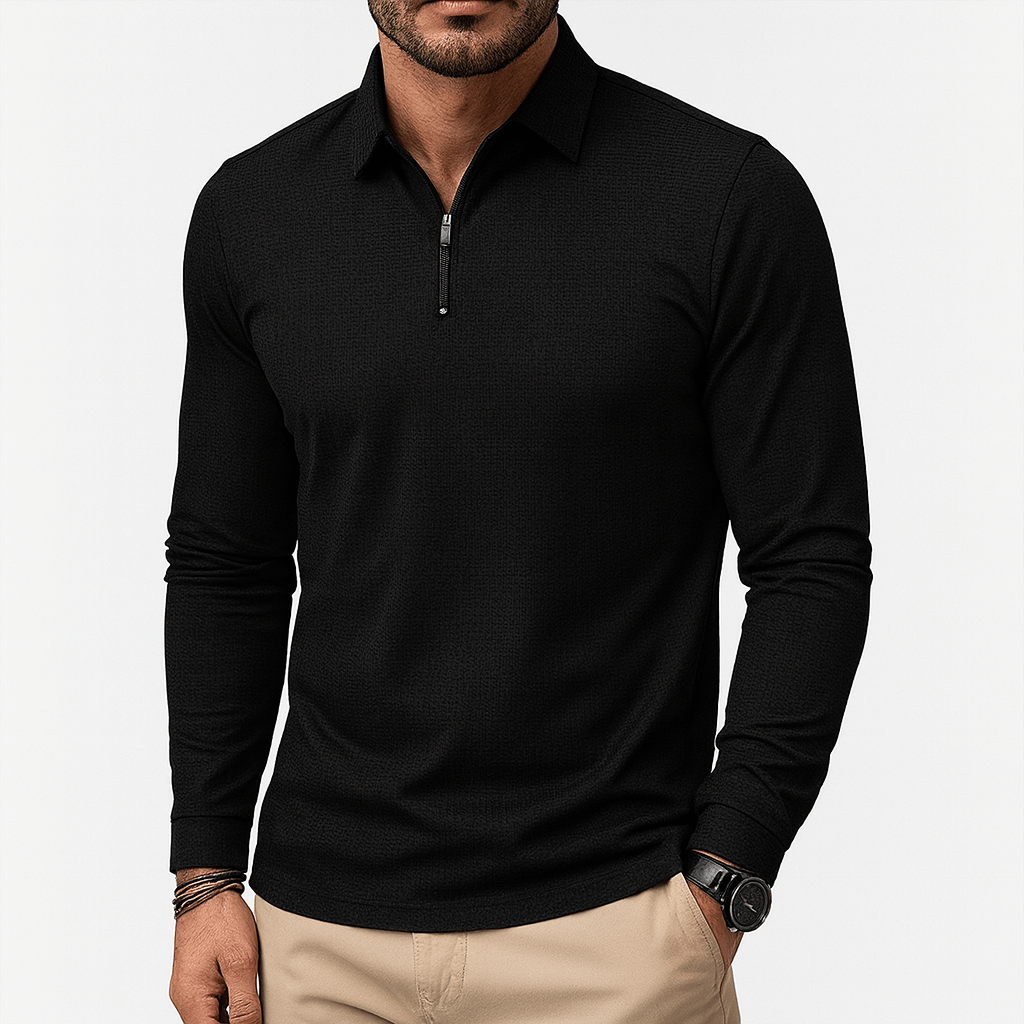 Alex | Slim Fit Zip-Up Shirt