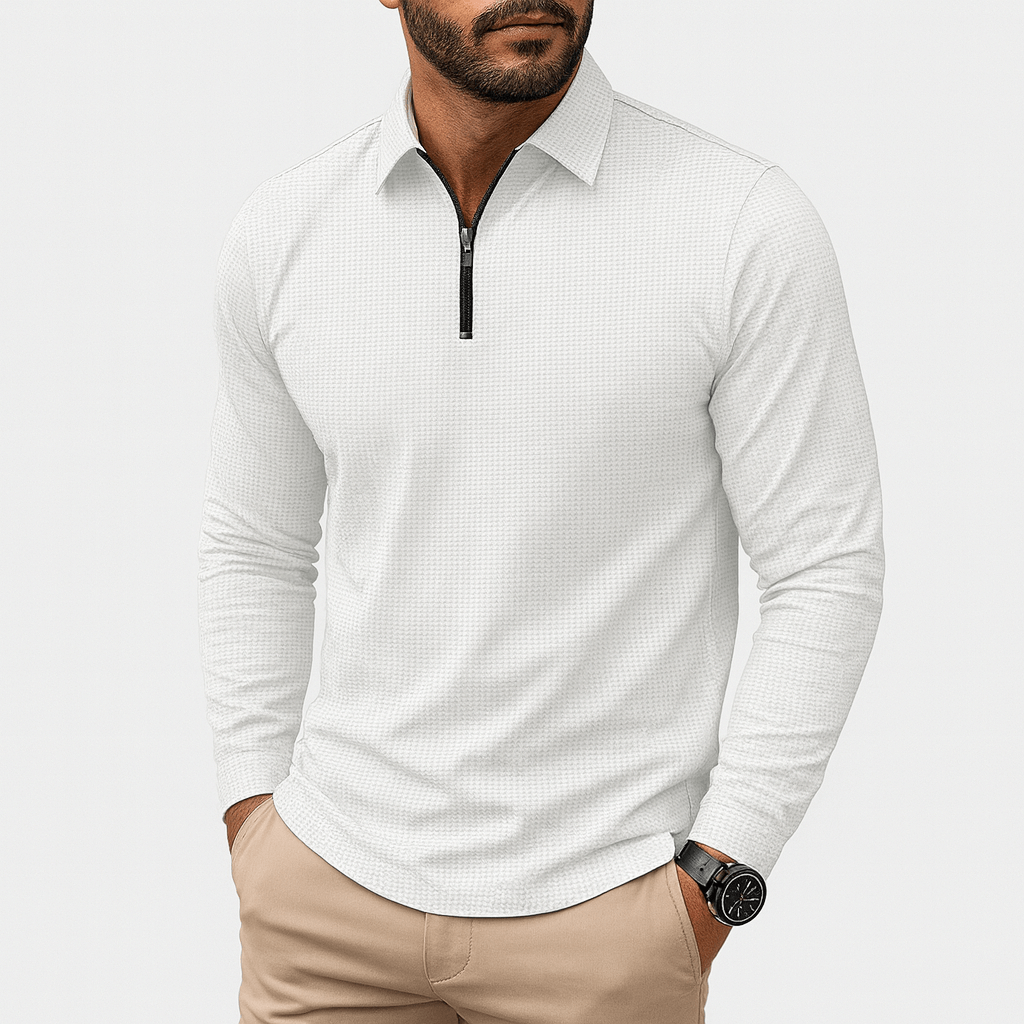 Alex | Slim Fit Zip-Up Shirt