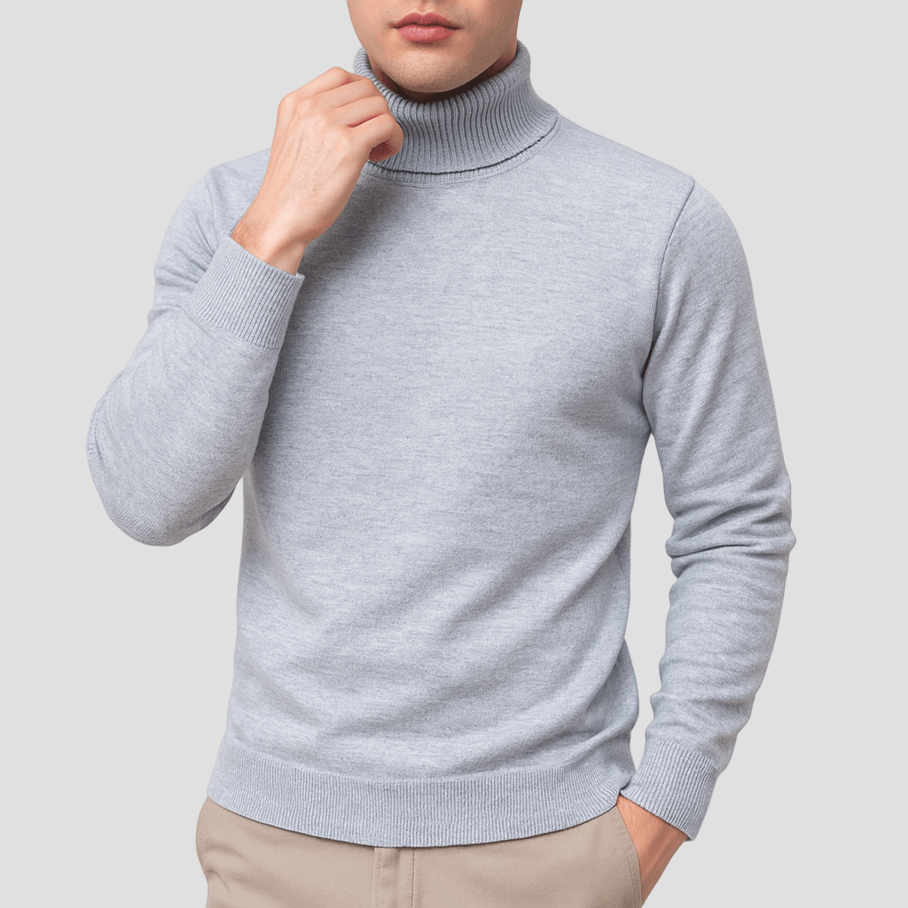 Trenton | Solid Turtleneck Sweater