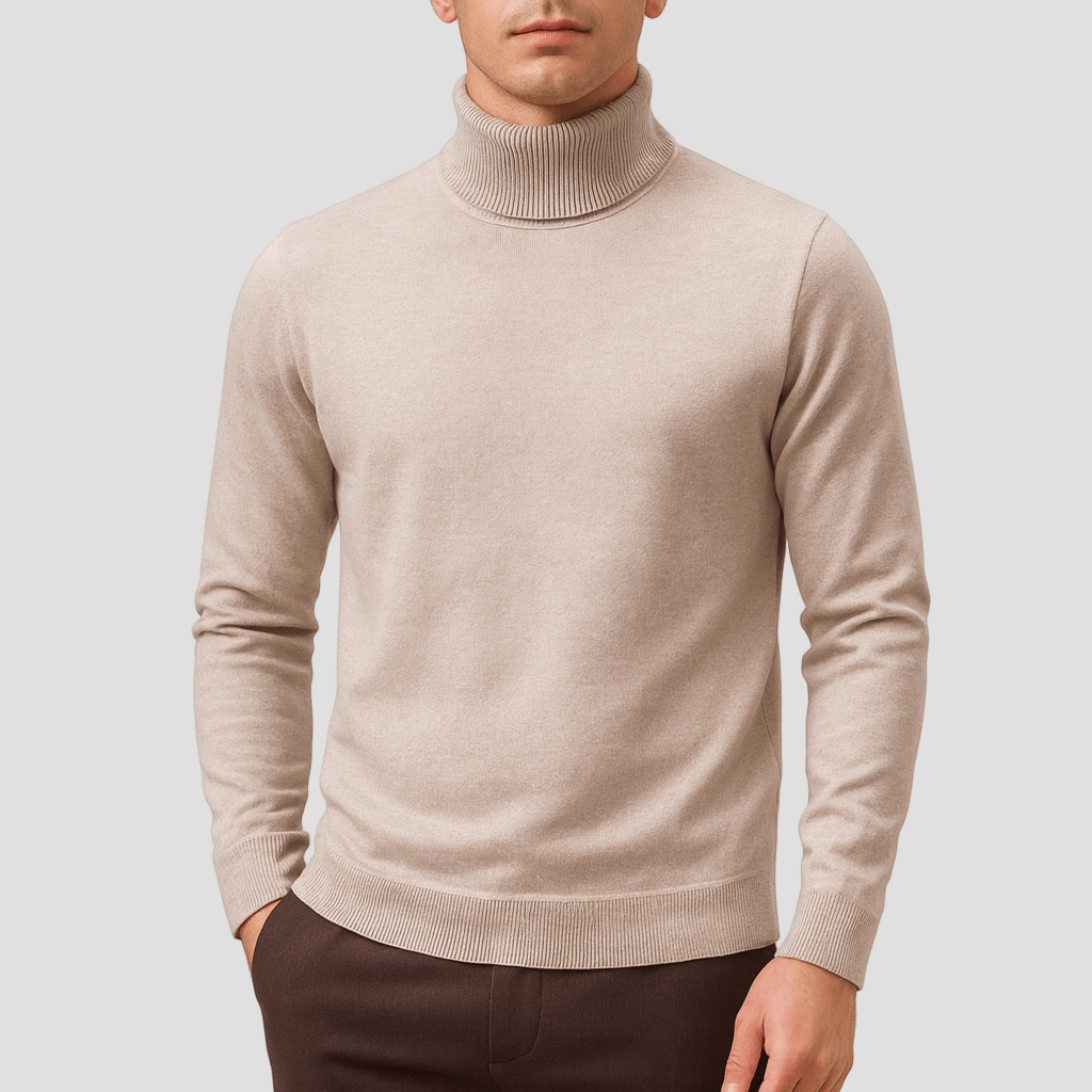 Trenton | Solid Turtleneck Sweater