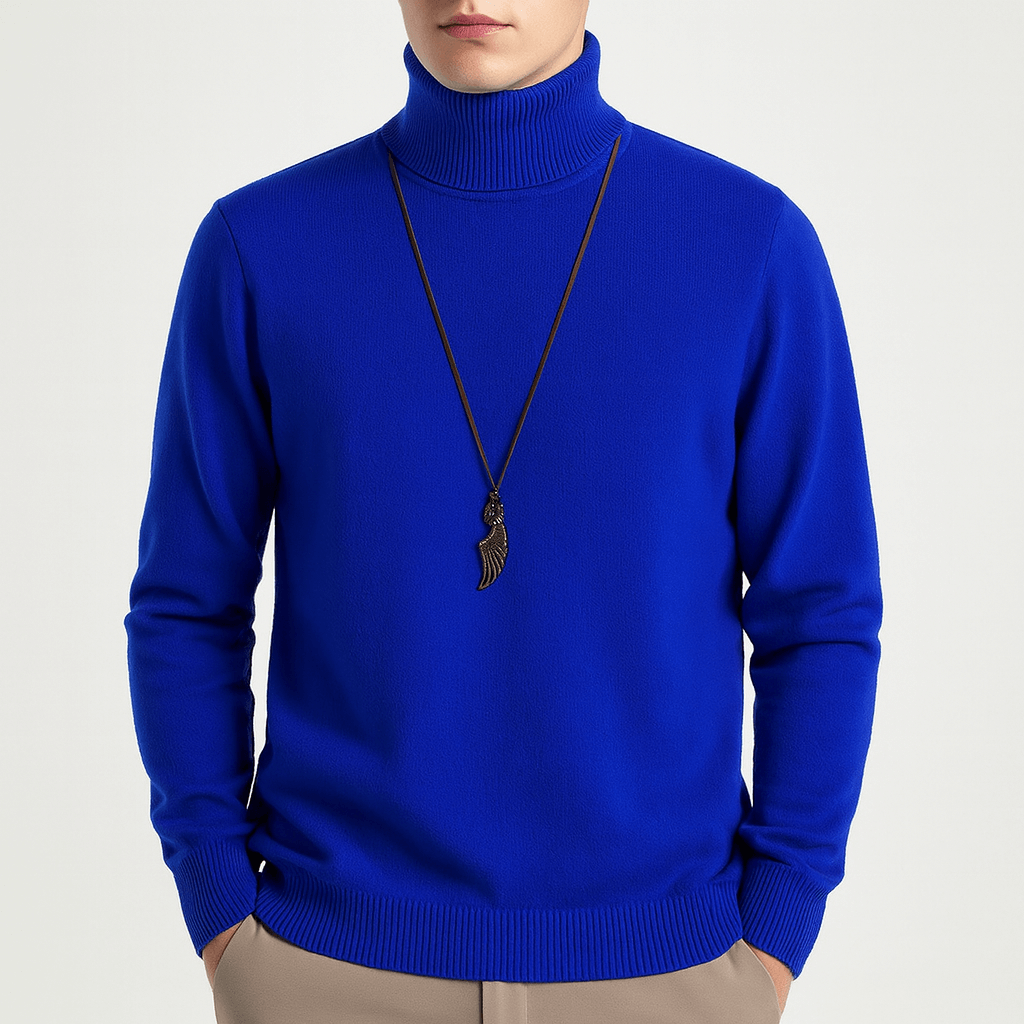 Alex | Cozy Turtleneck Knit Sweater for Men