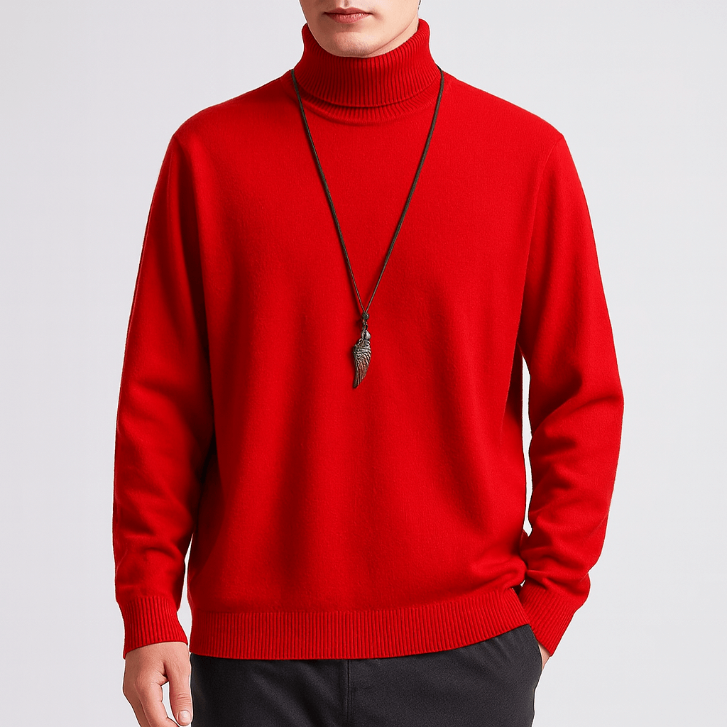 Alex | Cozy Turtleneck Knit Sweater for Men