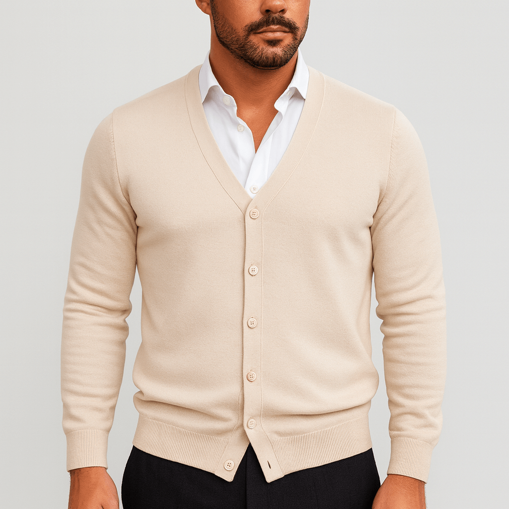 Luke | V-Neck Button Cardigan for Men