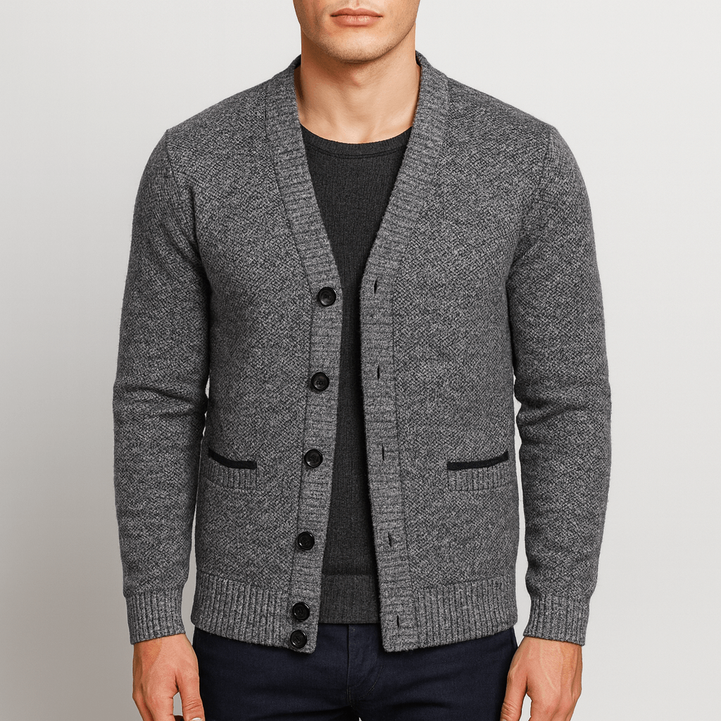 Adam | V-Neck Button Cardigan Vest for Men