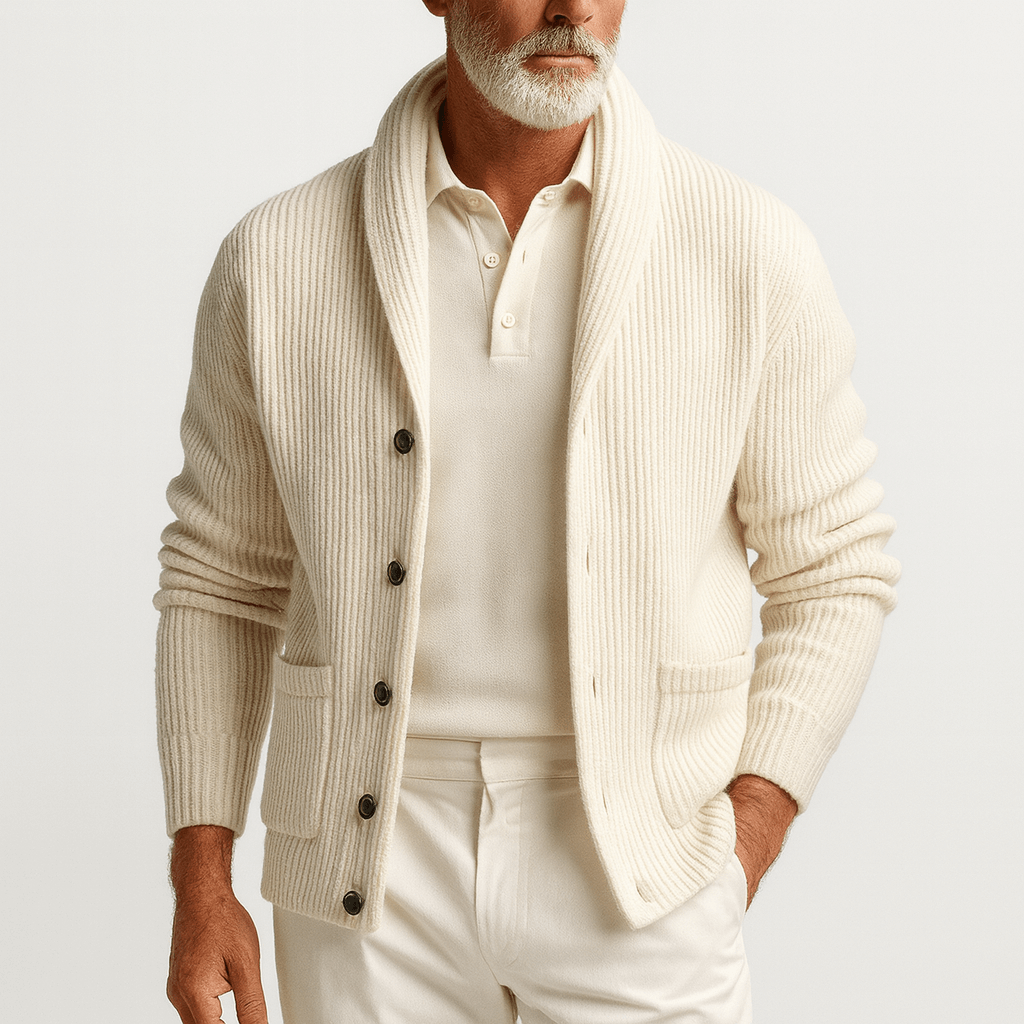 Ethan | Cozy Wool Knit Cardigan for Men