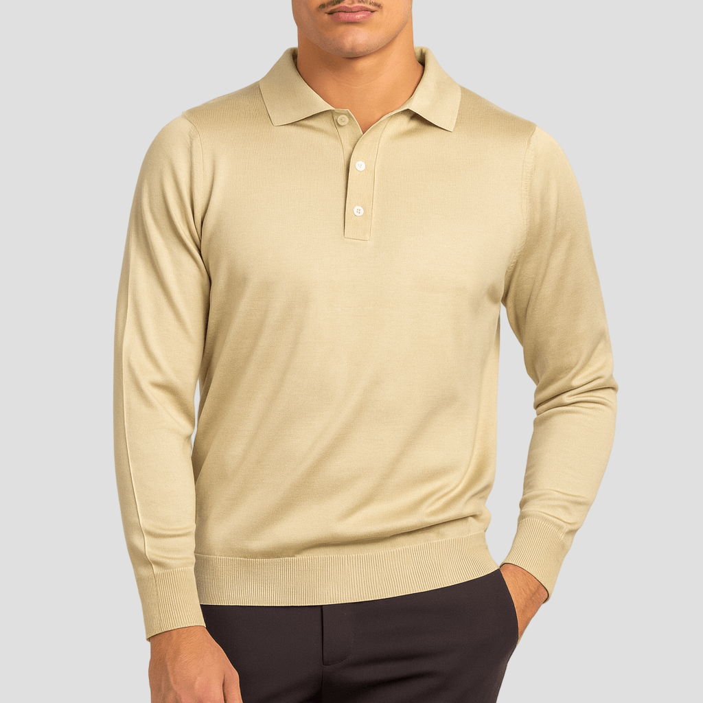 Talon | Elegant Wool Polo Sweater