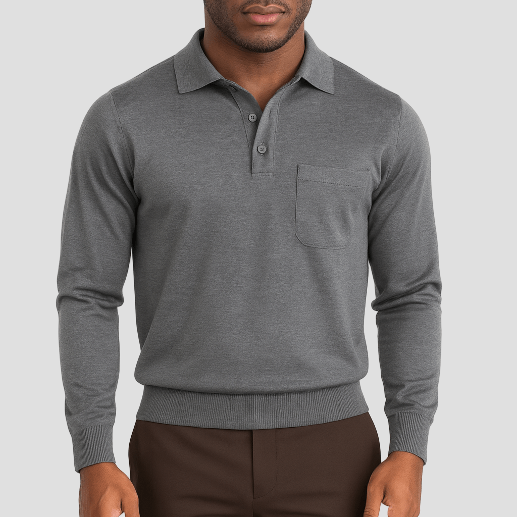 Talon | Elegant Wool Polo Sweater