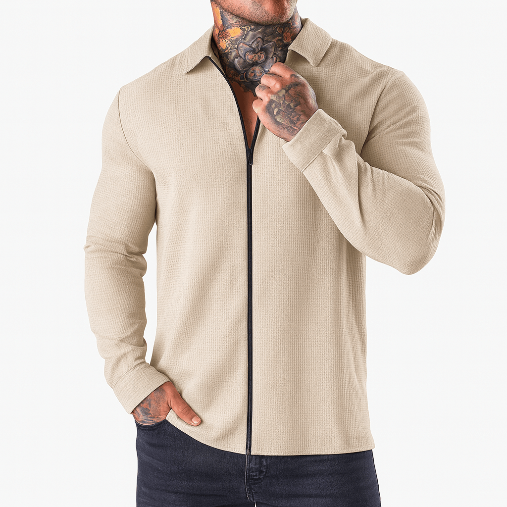 Ben | Stylish Woven Zip Shirt for Men