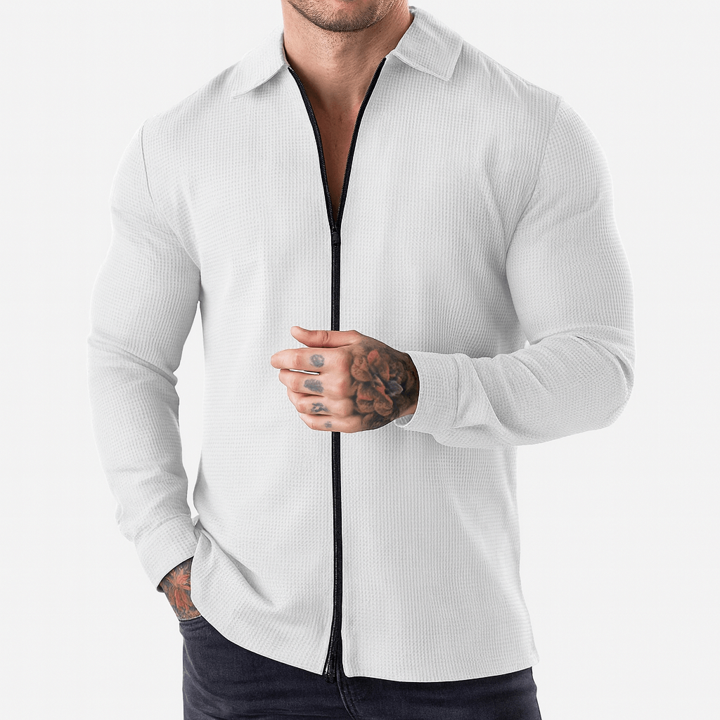 Ben | Stylish Woven Zip Shirt for Men