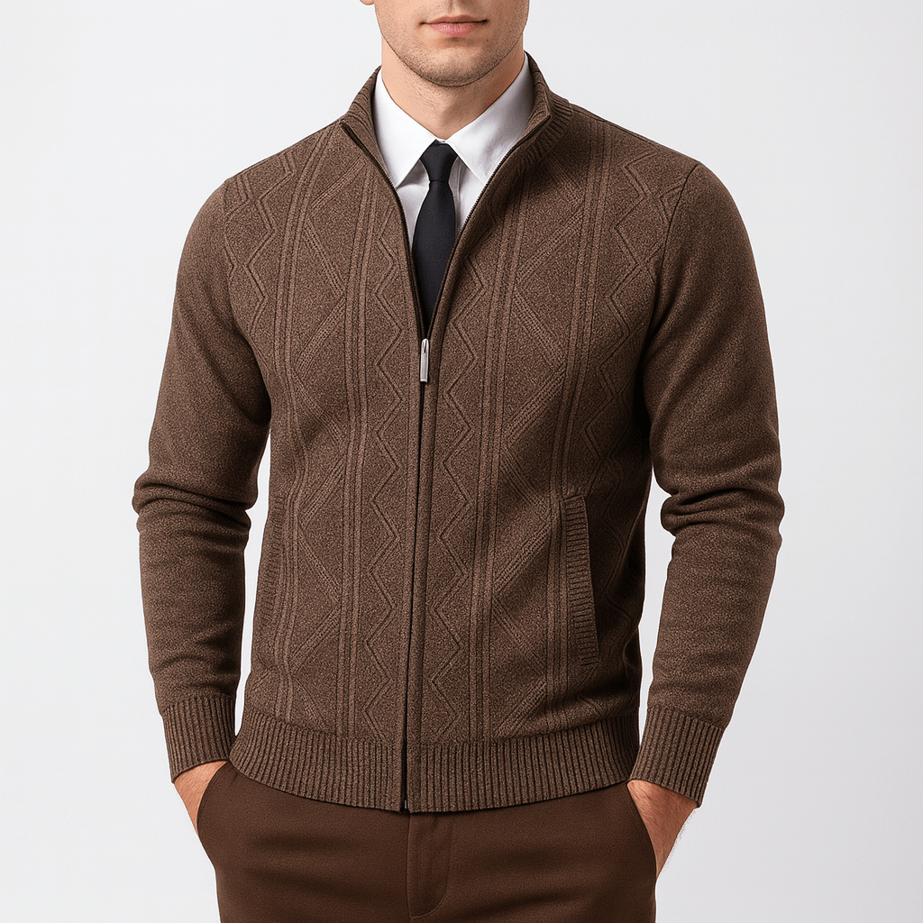 Emmett | Zip-Up Cardigan Sweater