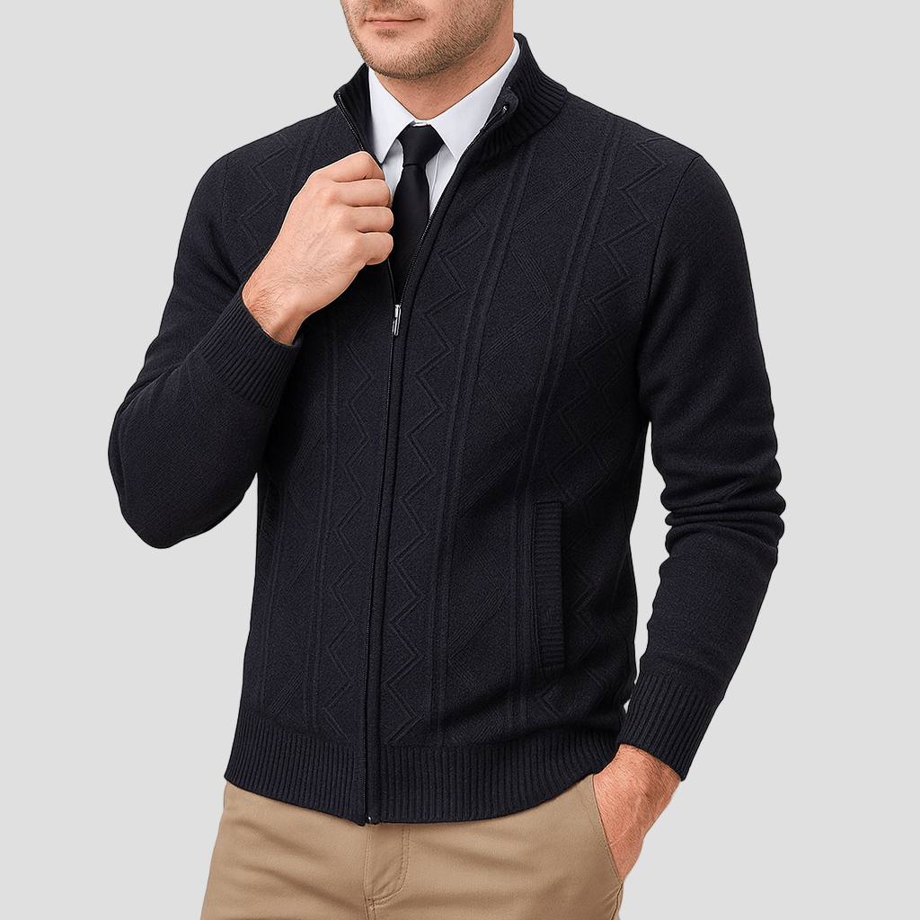 Emmett | Zip-Up Cardigan Sweater