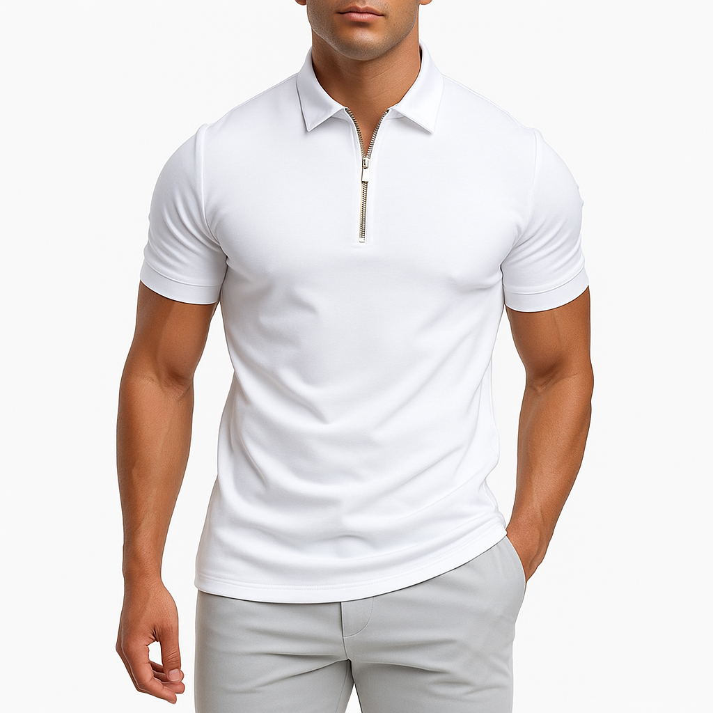 Tom | Zipper Polo Shirt for Men