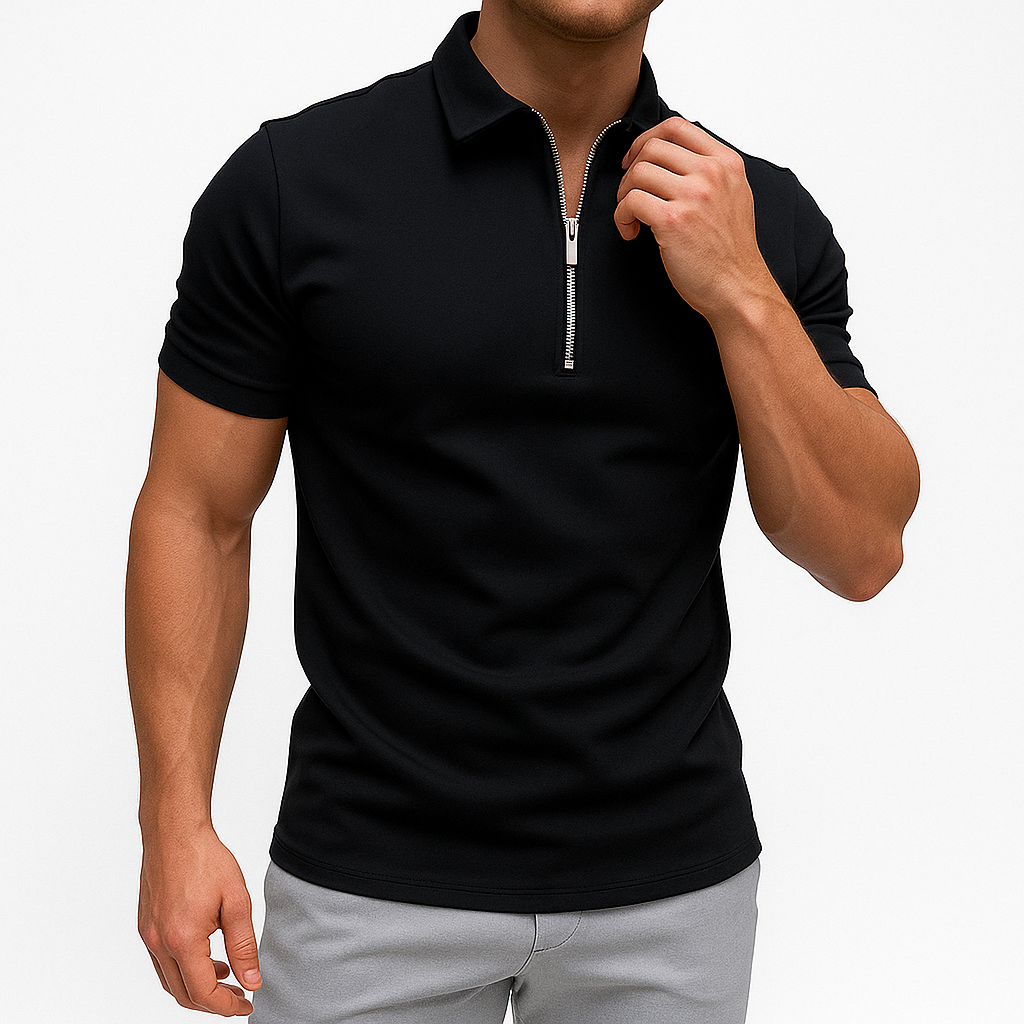 Tom | Zipper Polo Shirt for Men