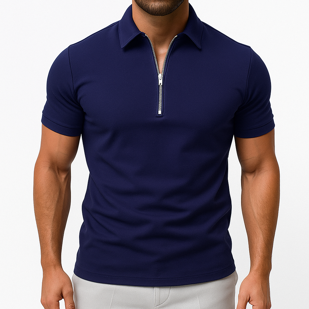 Tom | Zipper Polo Shirt for Men