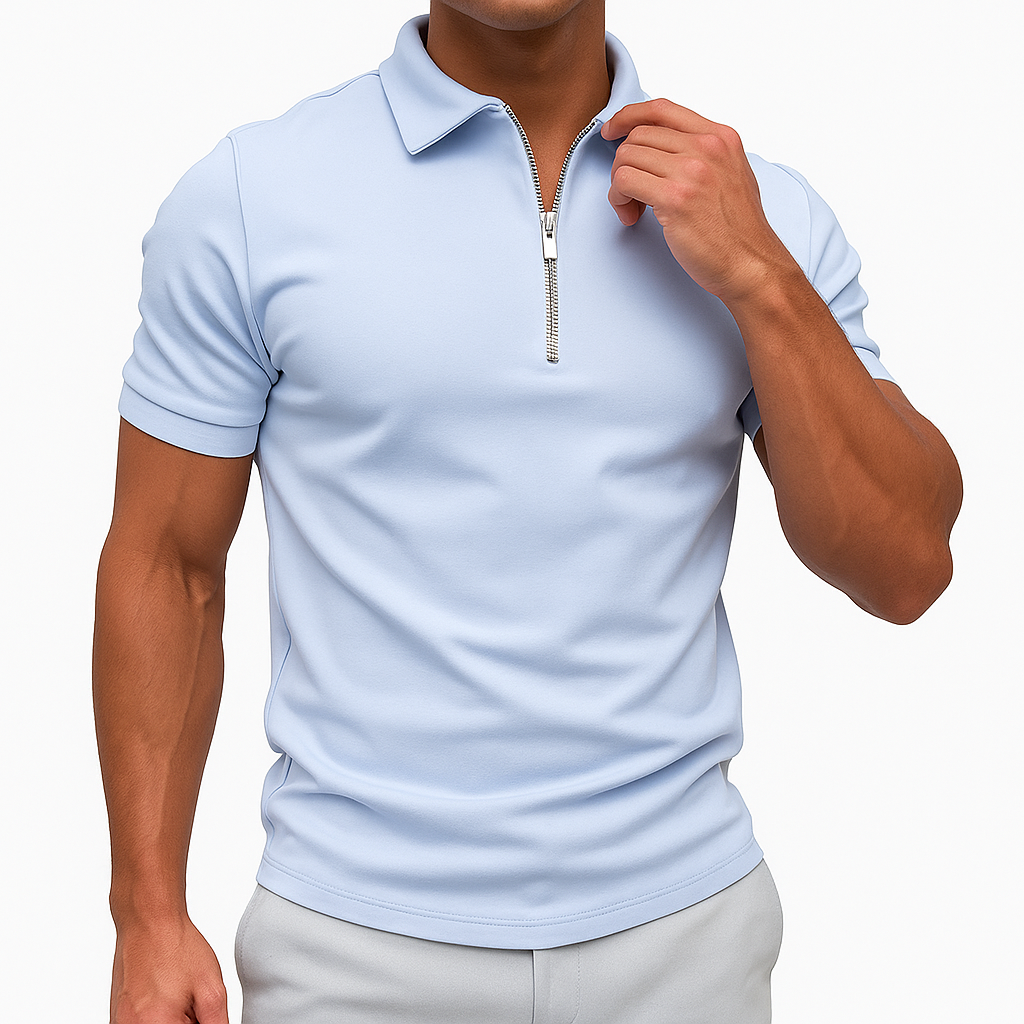 Tom | Zipper Polo Shirt for Men
