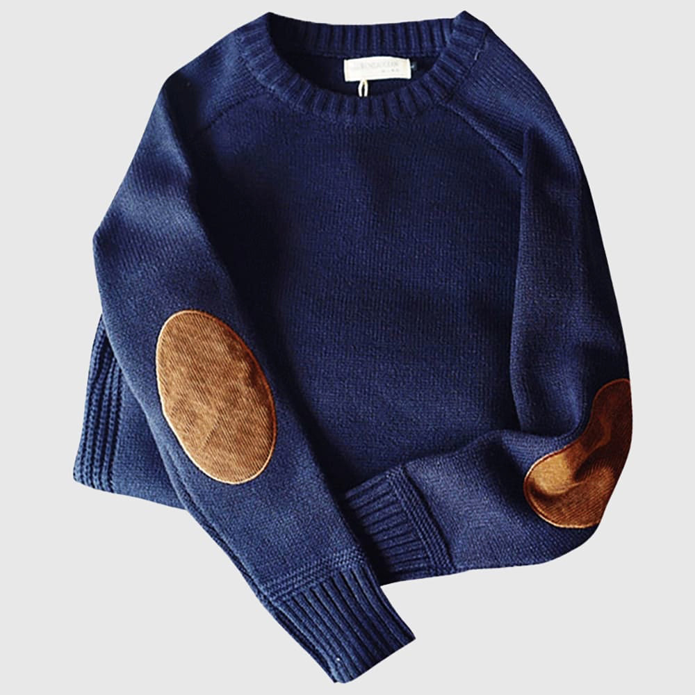 Archer | Men’s Crewneck Sweater with Elbow Patches
