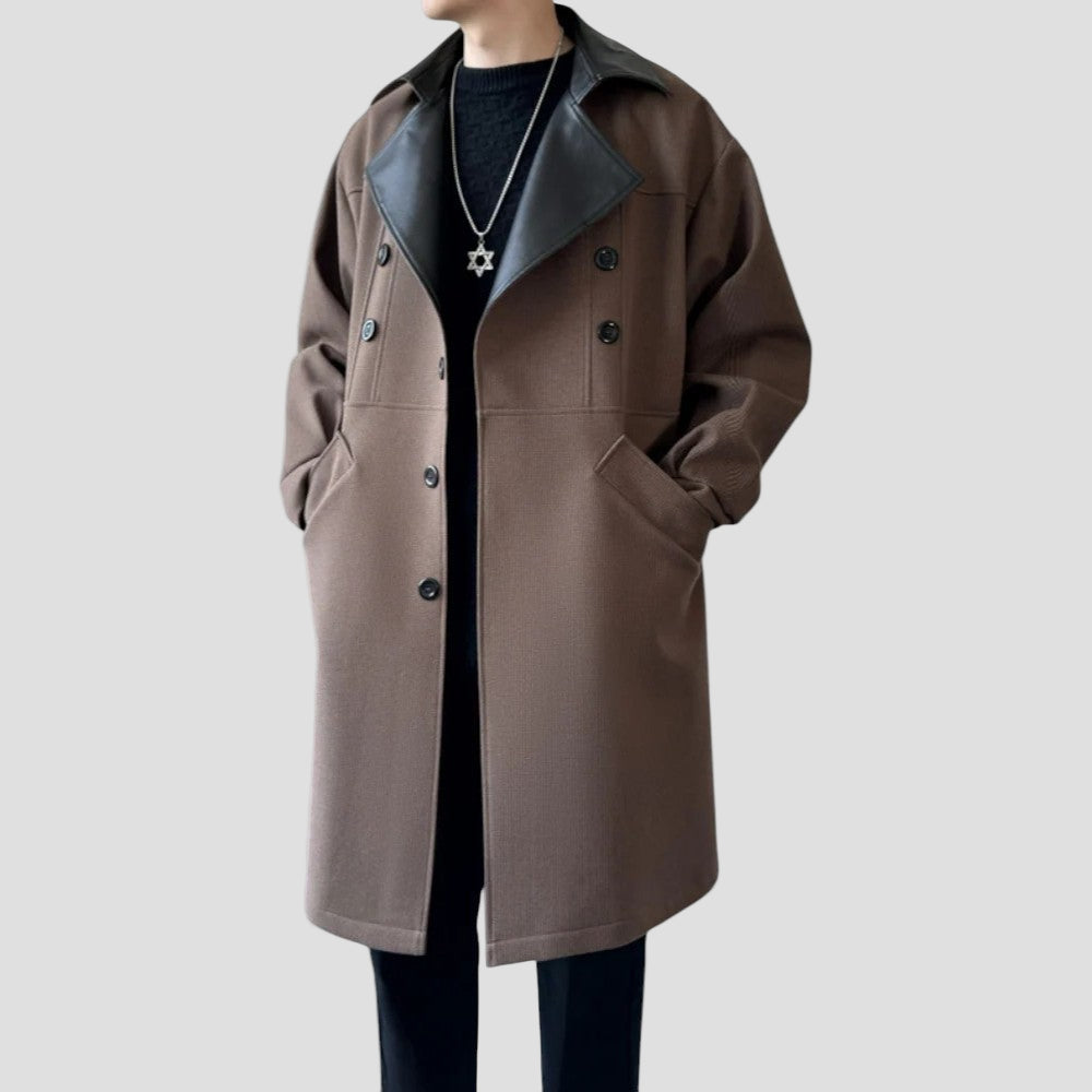 Garrett | Contrast Collar Coat