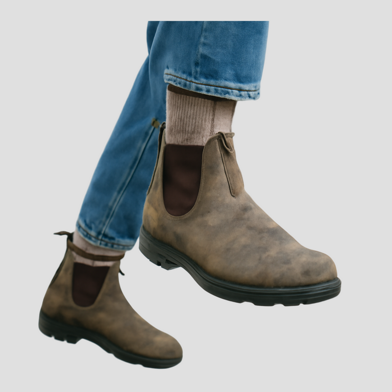 Chase | Men’s Leather Chelsea Boots with Pull Loop