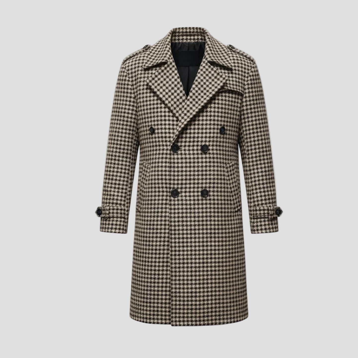 Zeke | Houndstooth Trench Coat