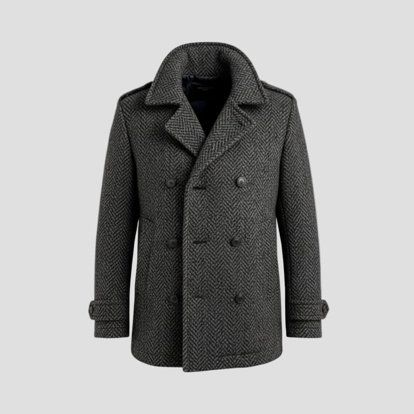 Julian | Herringbone Wool Coat