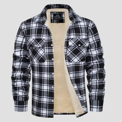Quincy | Checkered Fleece Winter Jacket